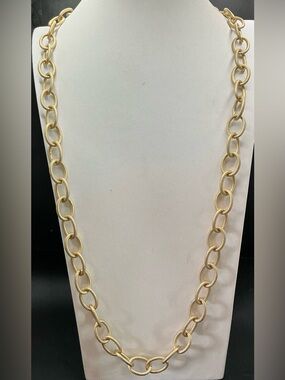 BOSTON PROPER OVERSIZED GOLD LINK NECKLACE